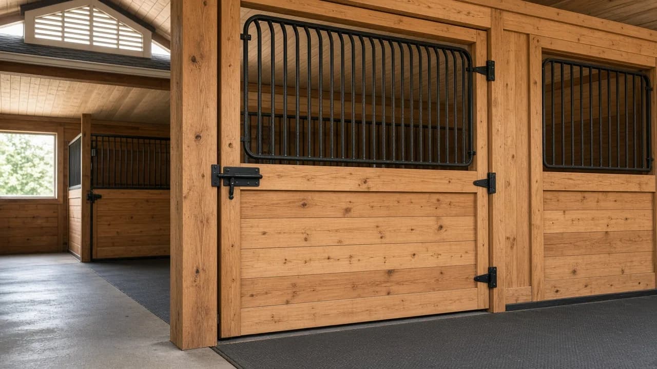 Horse-stall and ventilation detail.